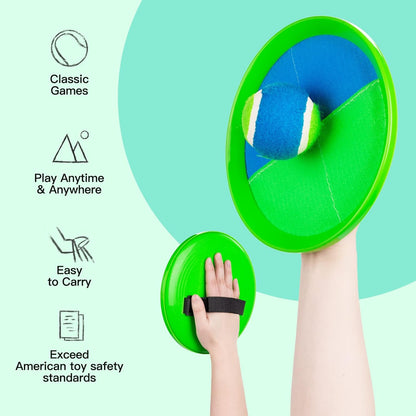 Enhanced Toss and Catch Ball Game Set for Children, Ideal for Indoor and Outdoor Play, Perfect Gift for Easter Baskets for Ages 3 to 12+